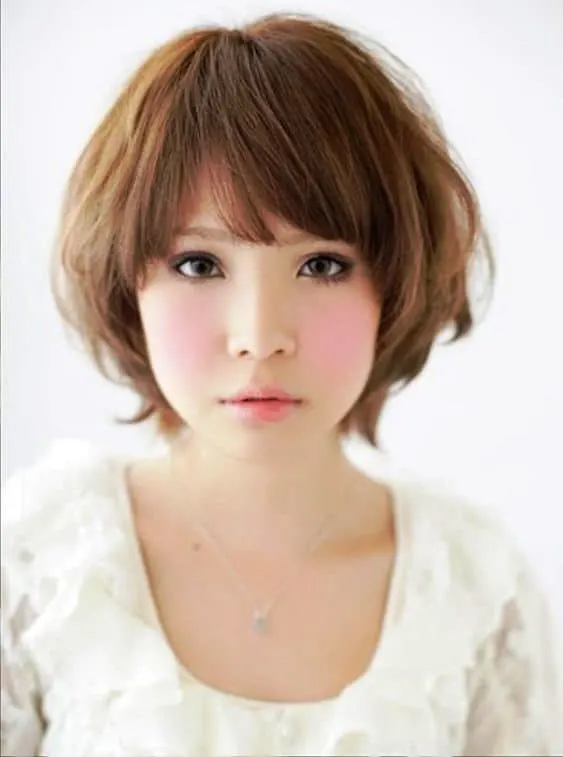 short layered hairstyle for korean women