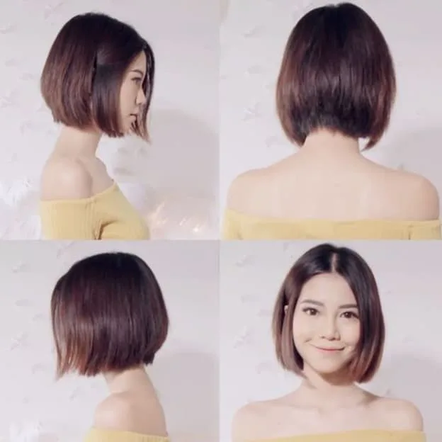 Wispy Chopped Haircut for korean women