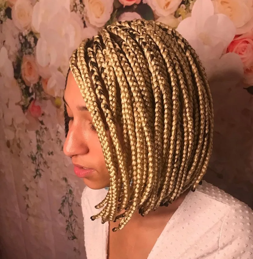 braided bob for teen girl
