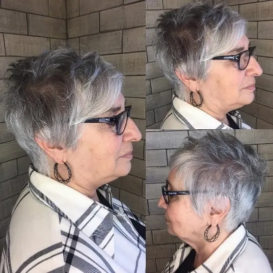 short spiky hairstyles for fine hair over 60