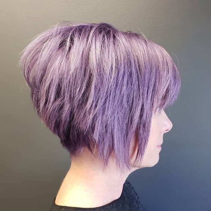 Short Angled Bob with Layers