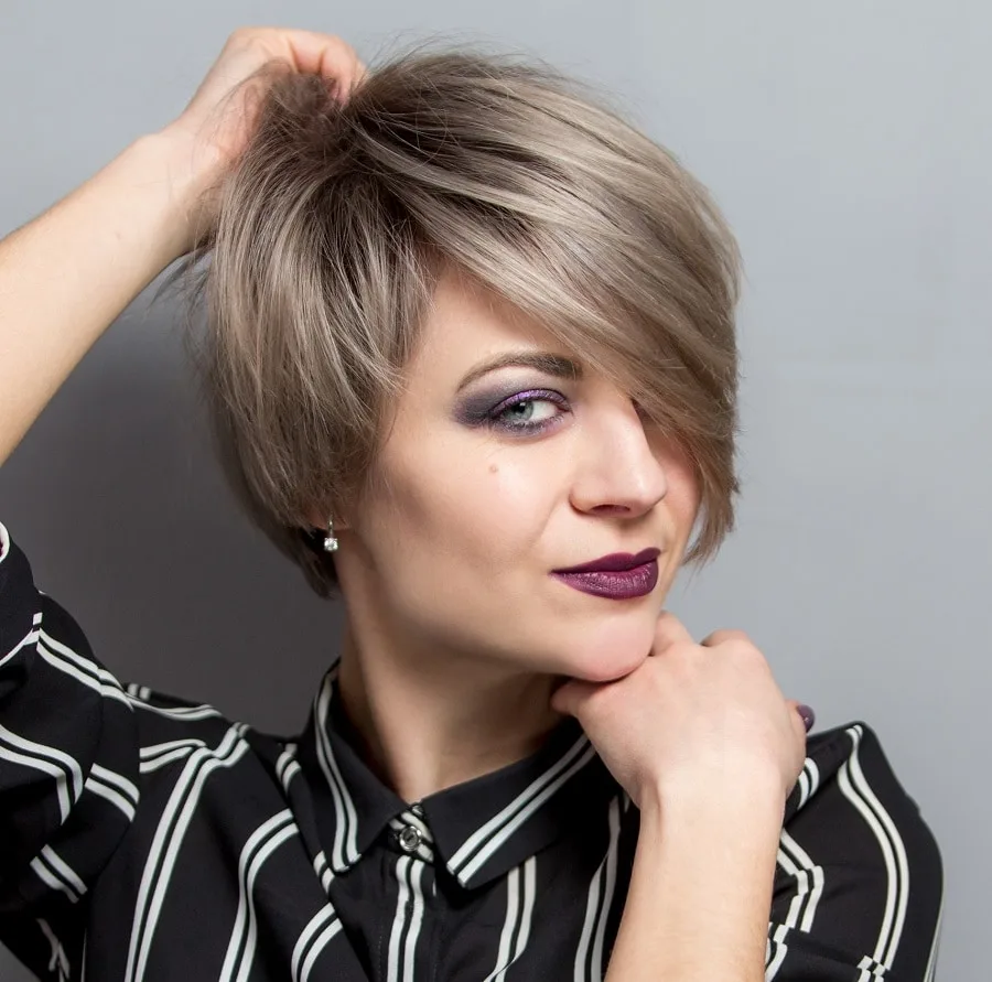 short layered bob