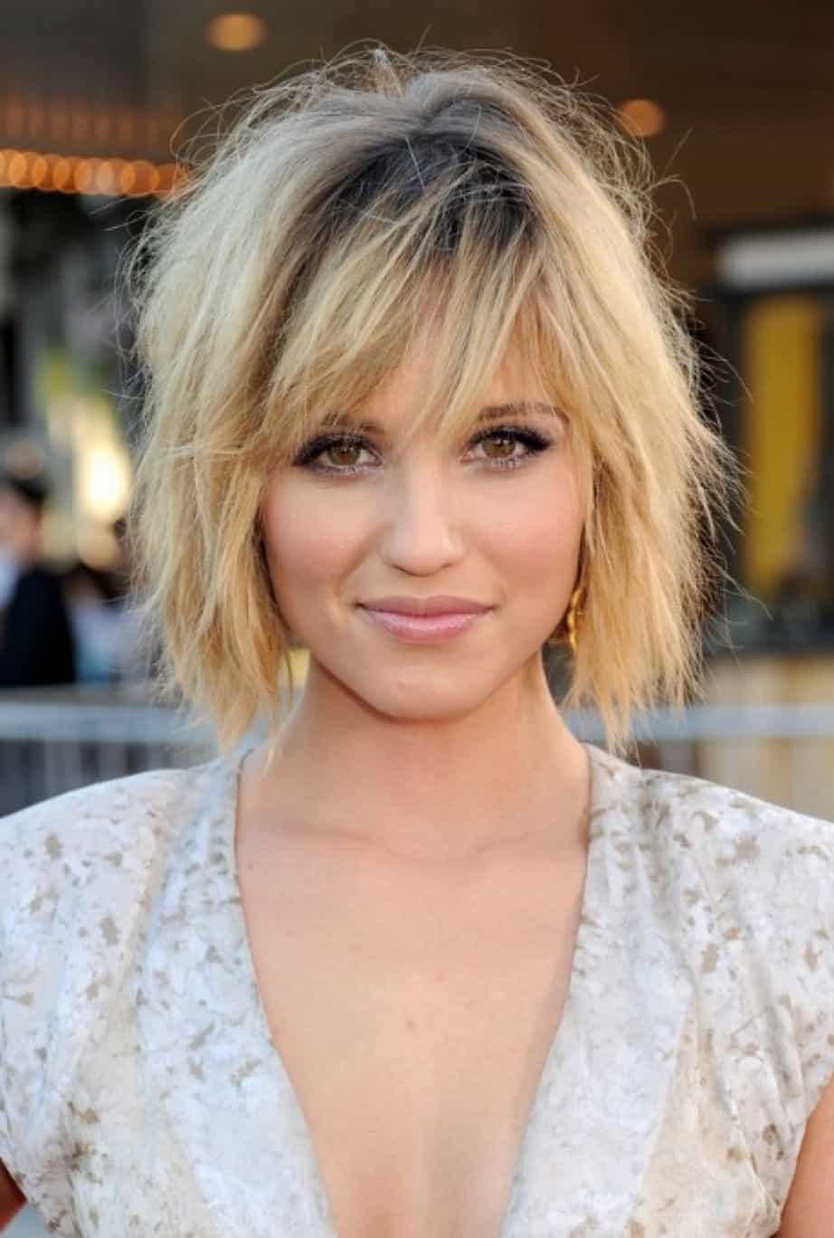 Short Layered Bob Hairstyle With Bangs 1 