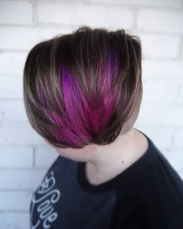 short layered dyed hairstyles