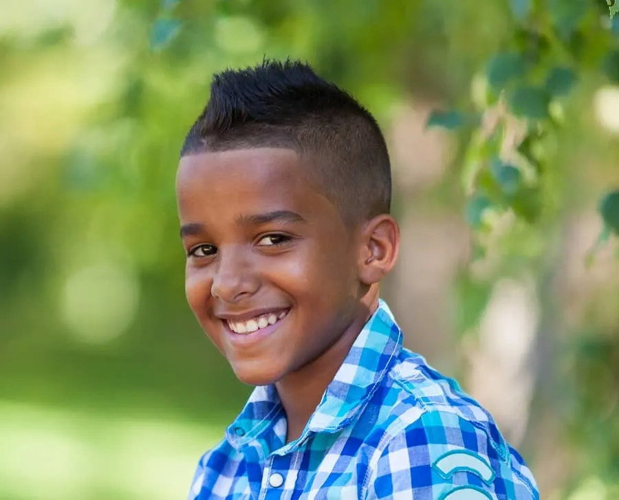 short mohawk for boys