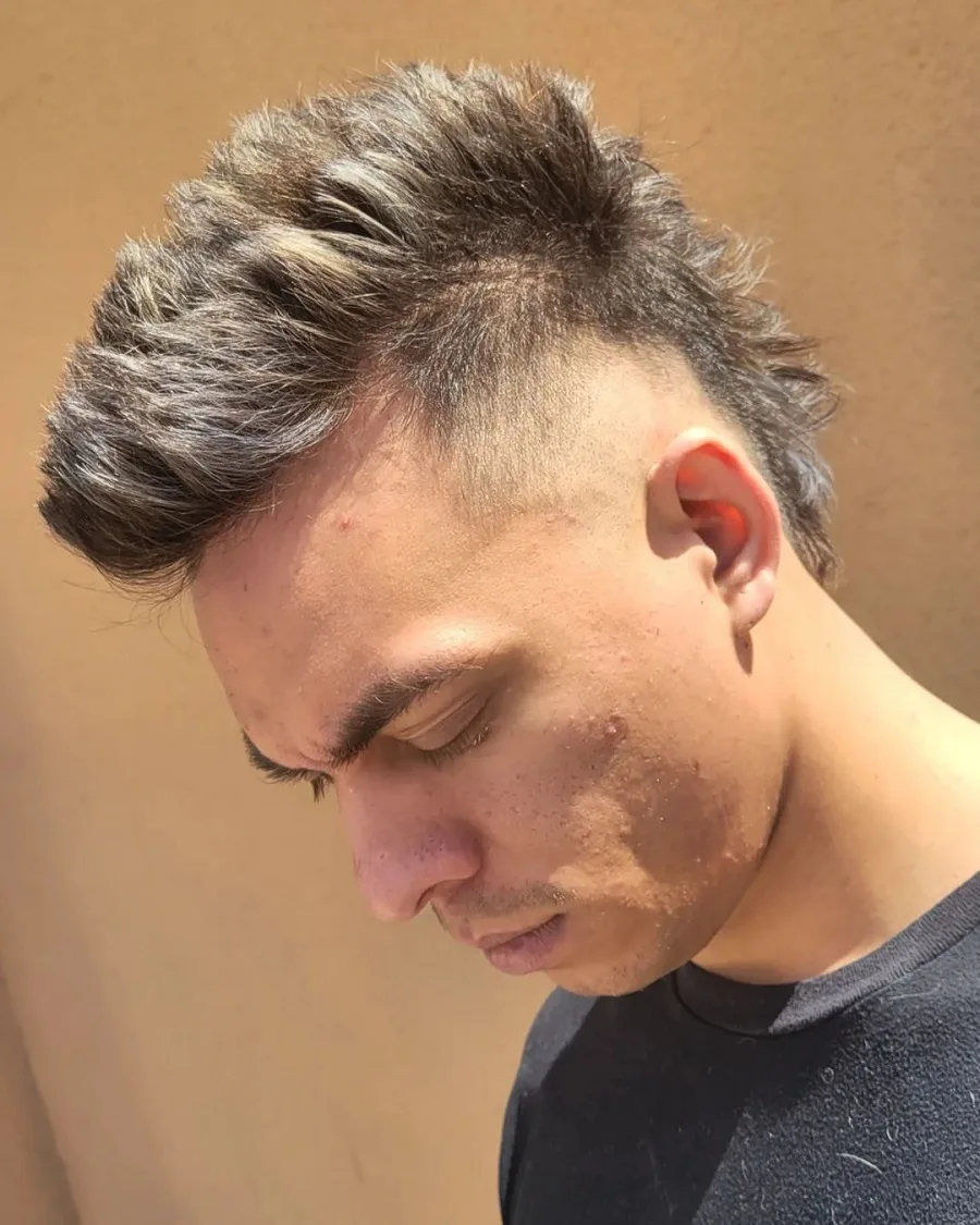 short mohawk with fade