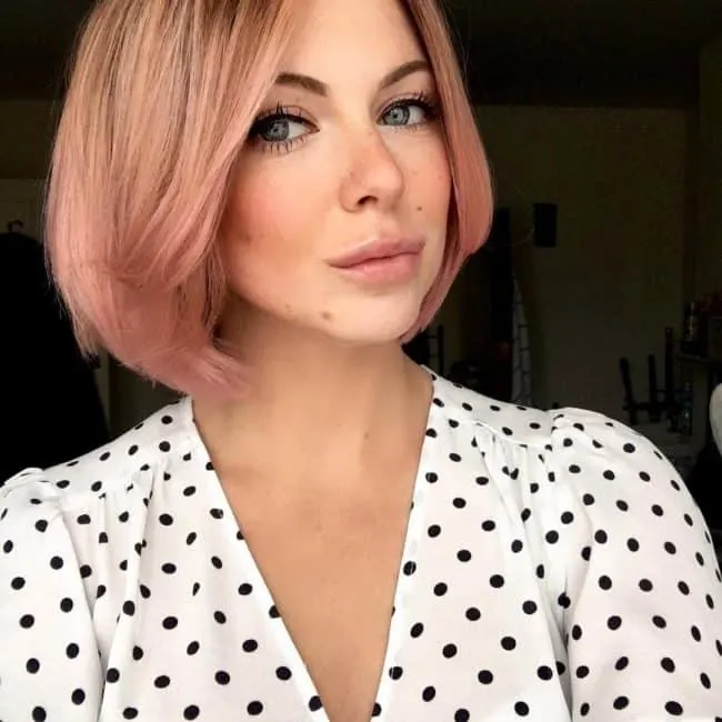 Pink Bob Hairstyle