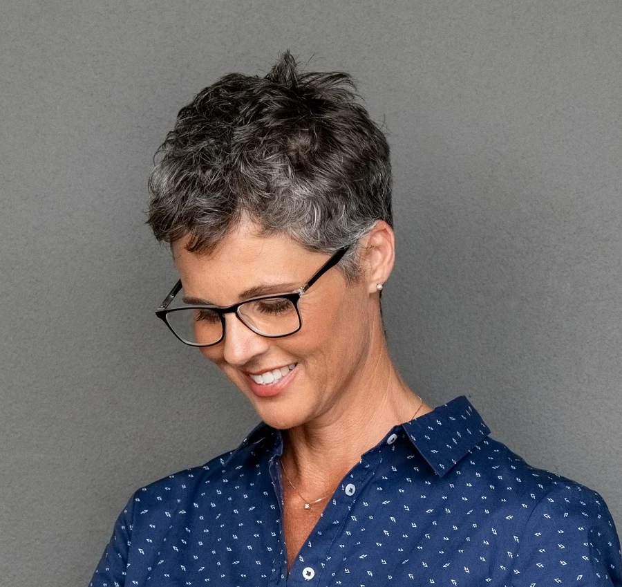 short pixie cut for women over 50