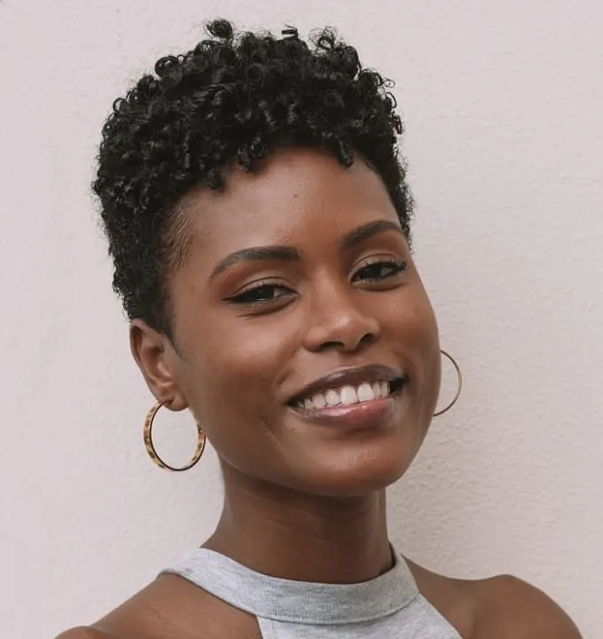 short pixie cut for black women