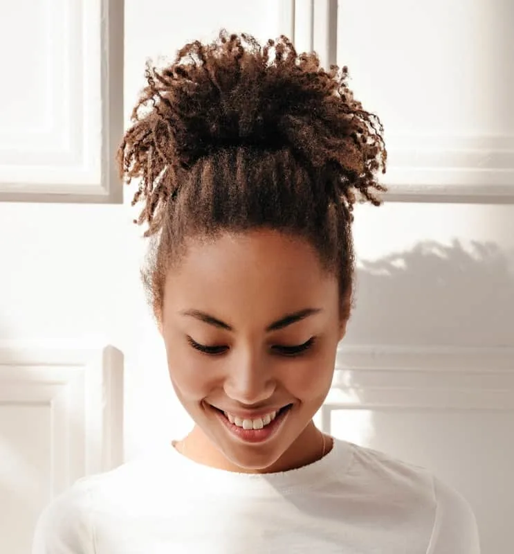 short ponytail for black girls