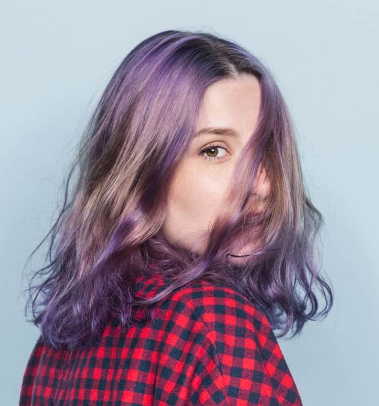 23 Amazing Purple Balayage Hair Color Looks Of 2020