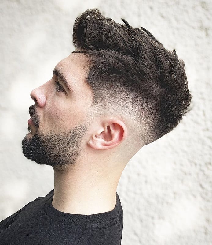 short quiff for men with thick hair