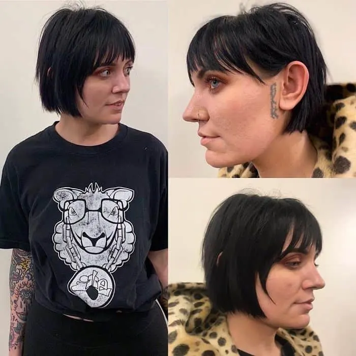 Short Razor Cut Bob