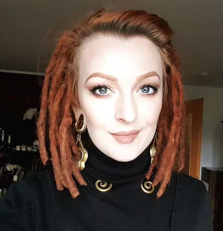 short red dreads 