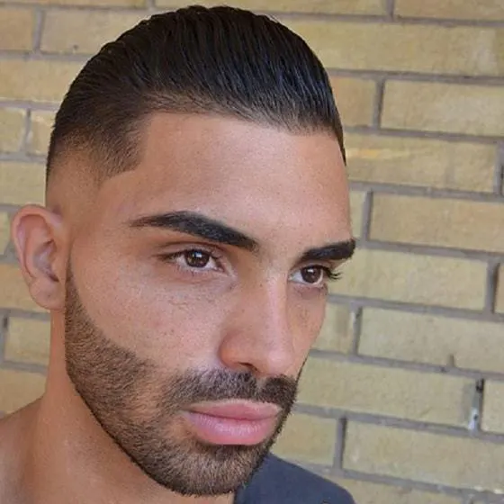 Short Slick Hairstyles with A Low Fade