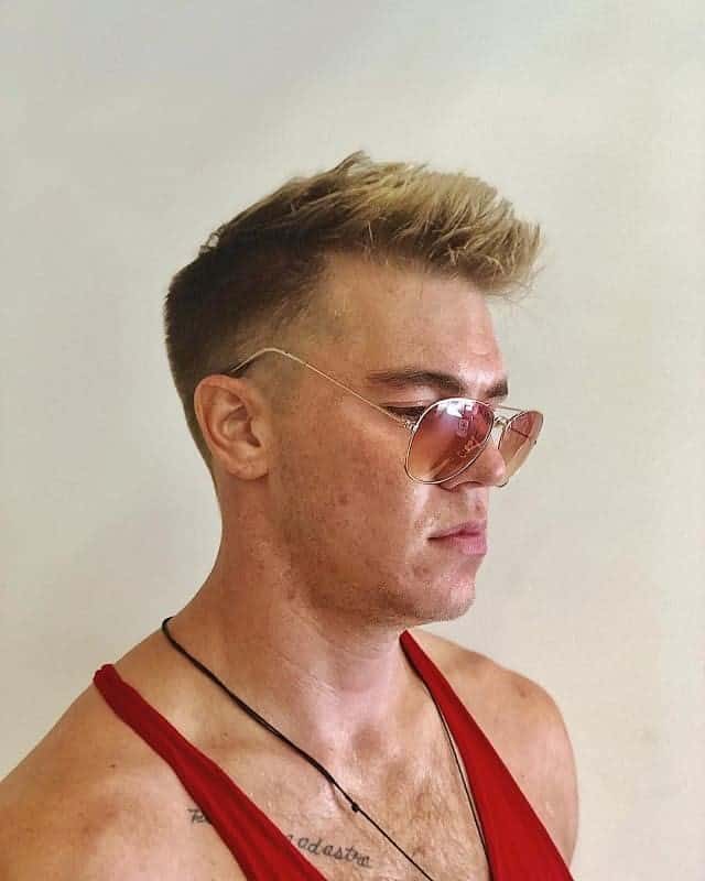 short spike hairstyles with mid fade