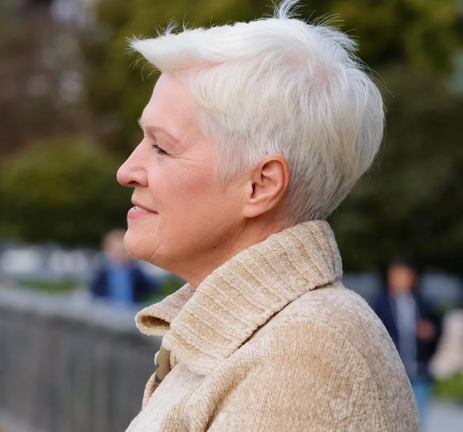 short spiky haircut for women over 50