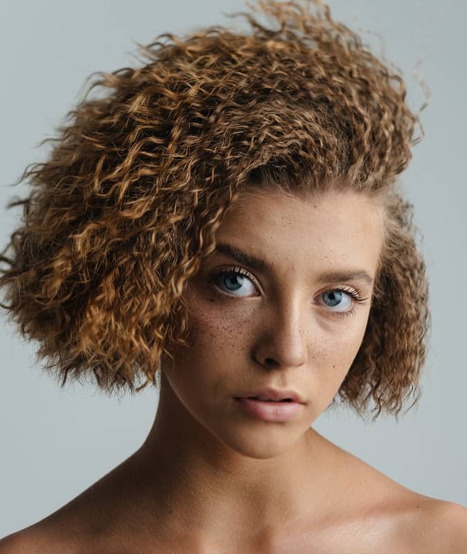 short spiral perm