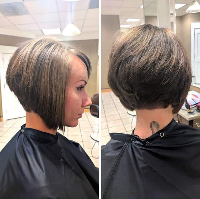 Short Stacked A-Line Bob
