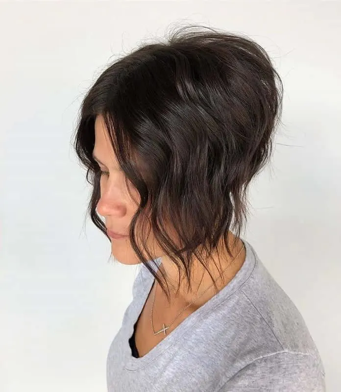 Short Stacked Angled Bob