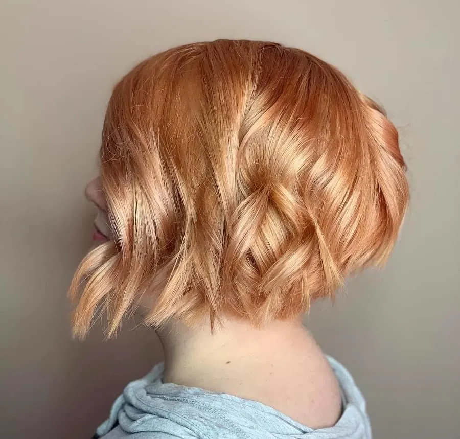 short strawberry blonde hair