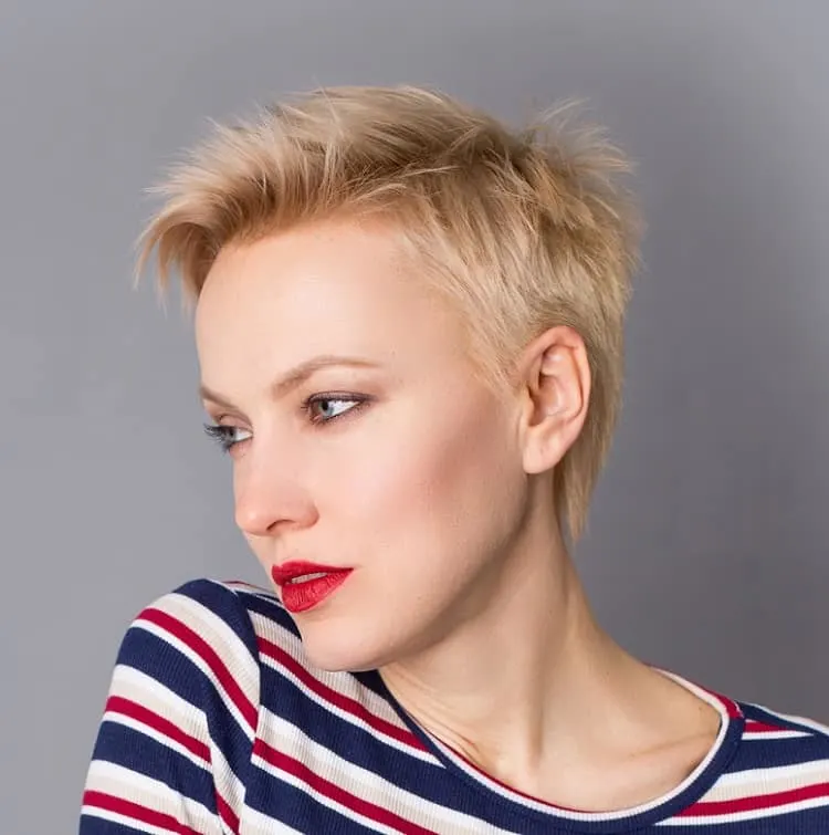 short textured pixie cut