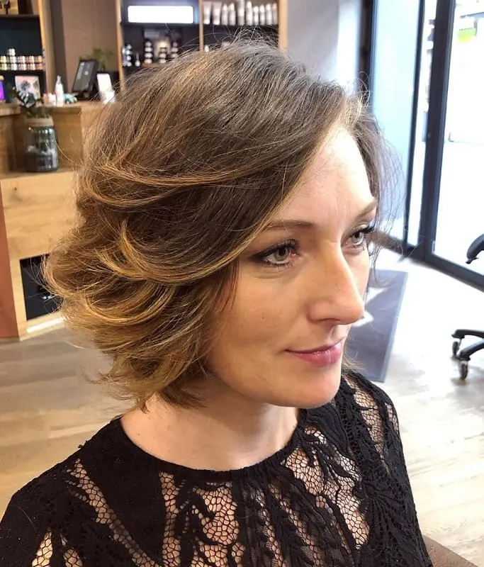 Short Thick Layered Bob