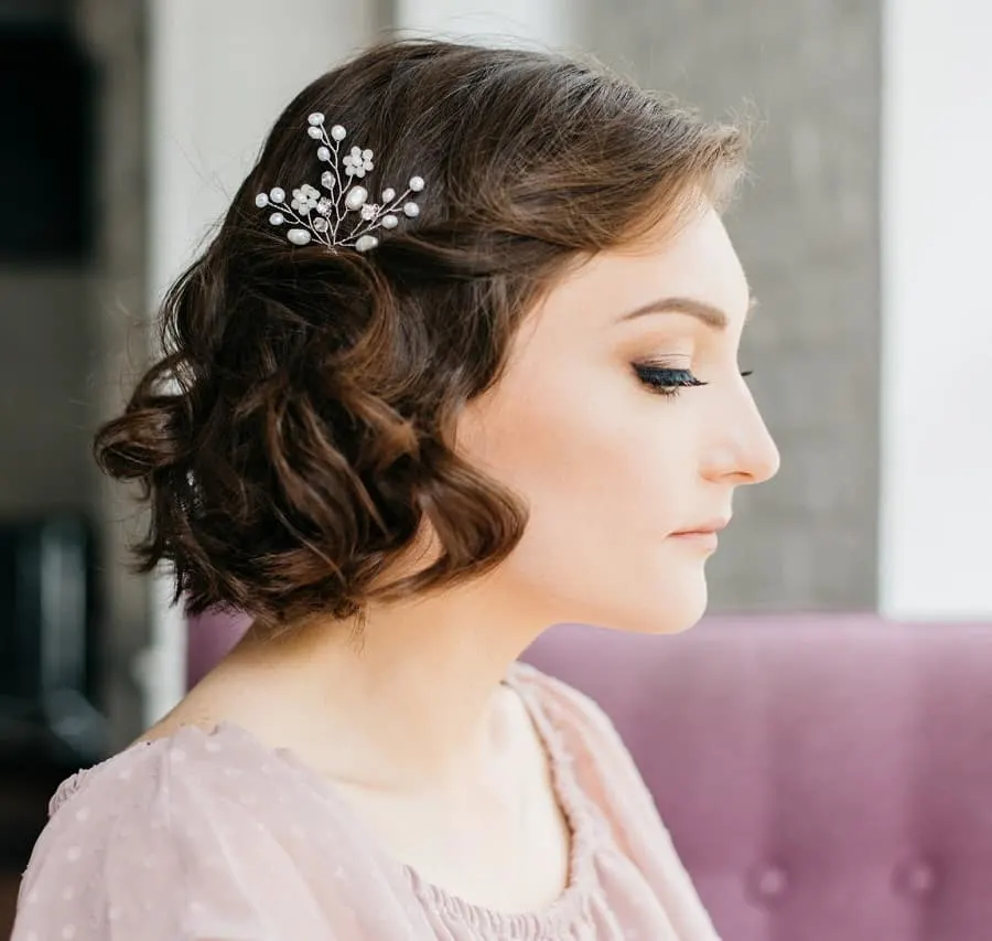 short thick wavy hair for wedding