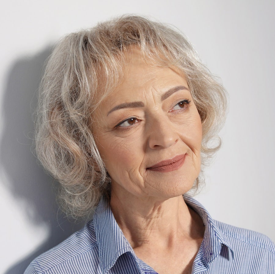 short thin grey hair for women over 50