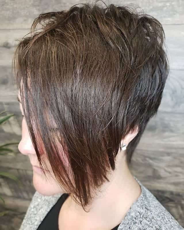 short asymmetrical layered haircuts 
