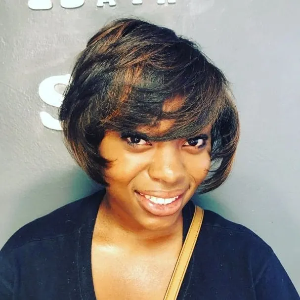 Amazon.com : Short Straight Layered Hairstyle Short Hair Wigs For Black  Women Black Haircutss For Black Women Natural Hair Wigs : Beauty & Personal  Care