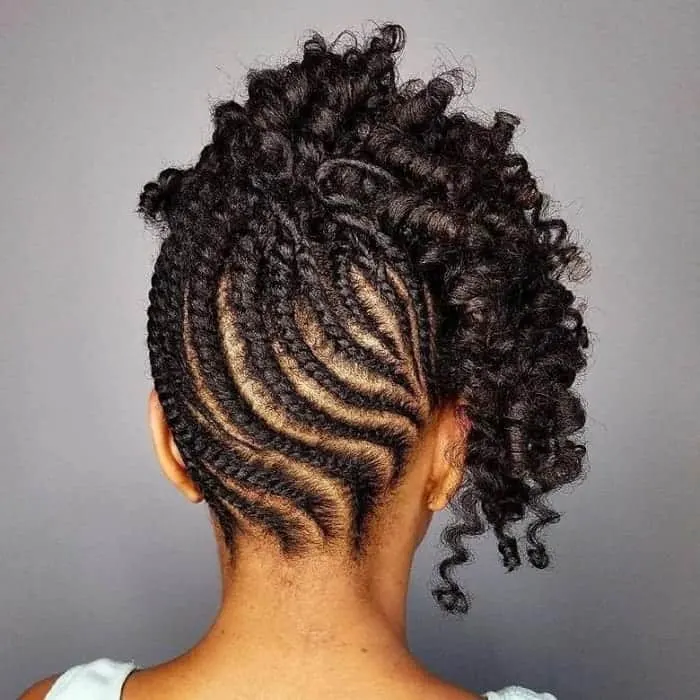 Asymmetrical Twists on Short Hair