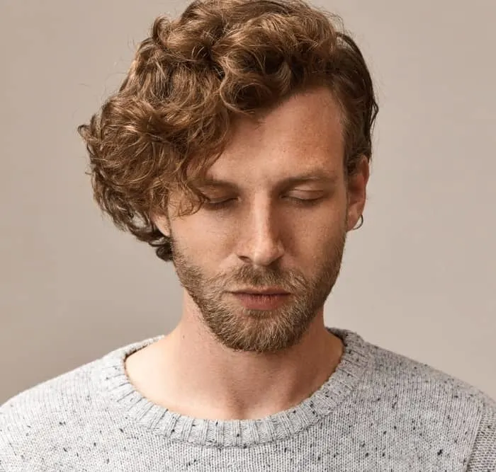 short wavy hair for men 