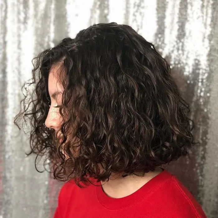 short wavy perm hair