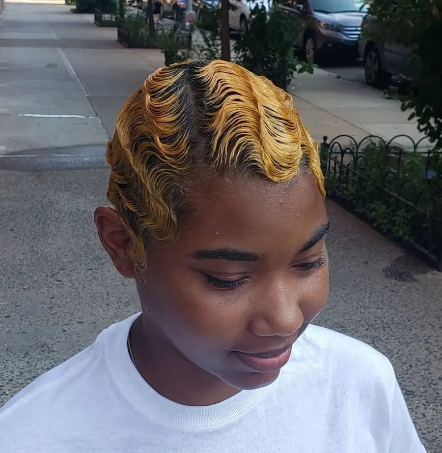short weave with waves