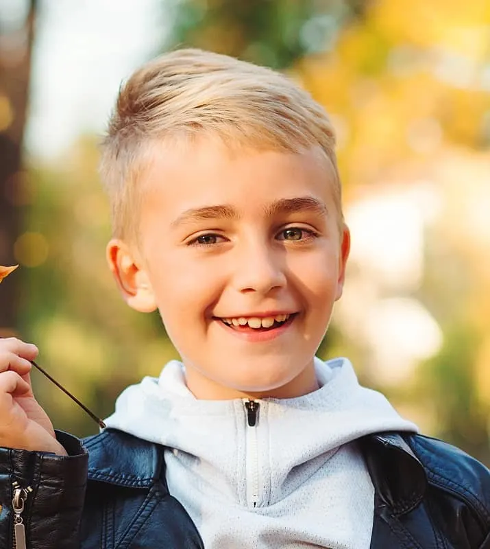 short white boy haircut