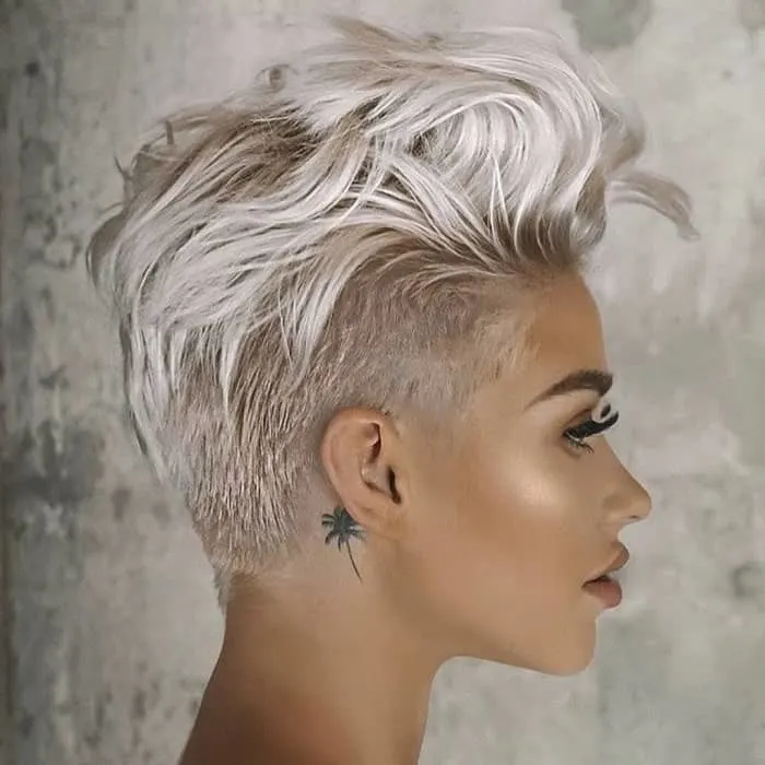 white hair color ideas for short hair