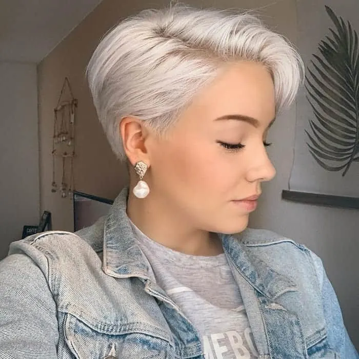 white hair color ideas for short hair,