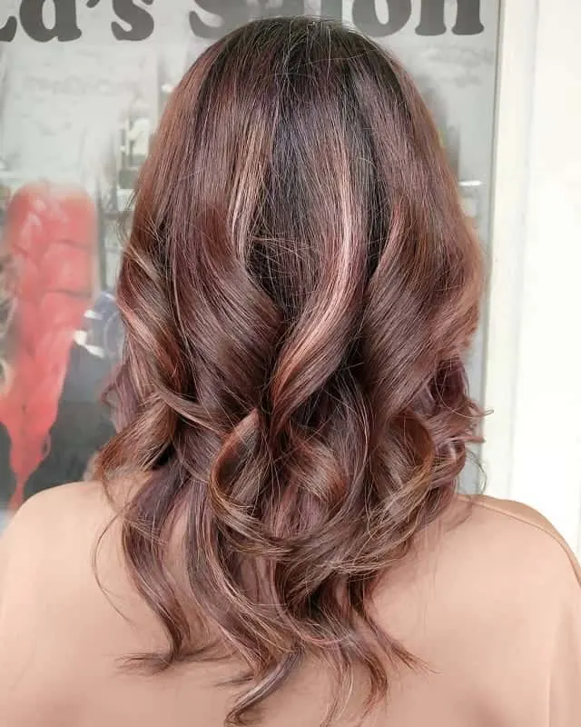 medium length brown balayage hair