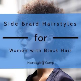 side braid hairstyle for black hair