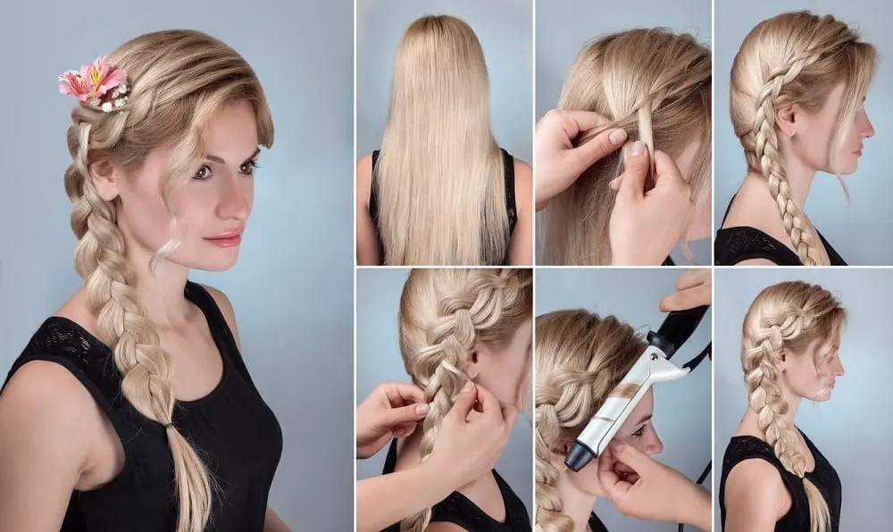 side braid tutorial for long hair