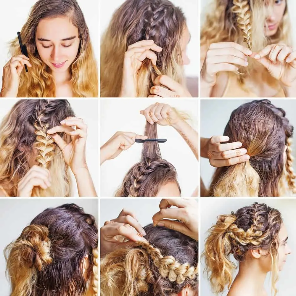 messy side braid tutorial