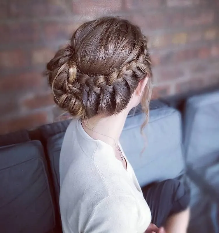 side braided updo