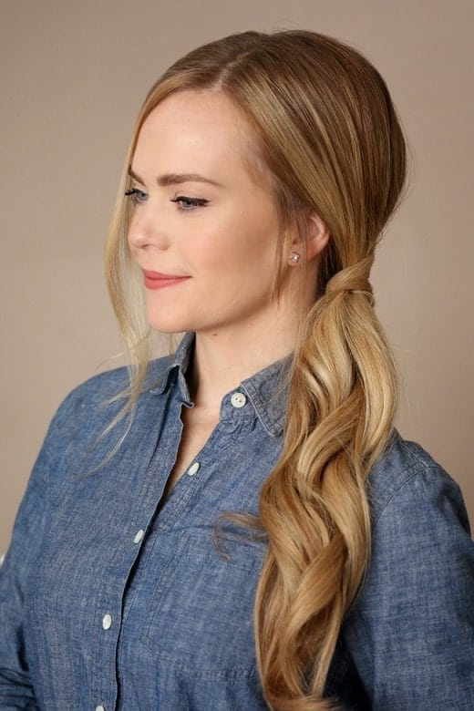 side part ponytail for women