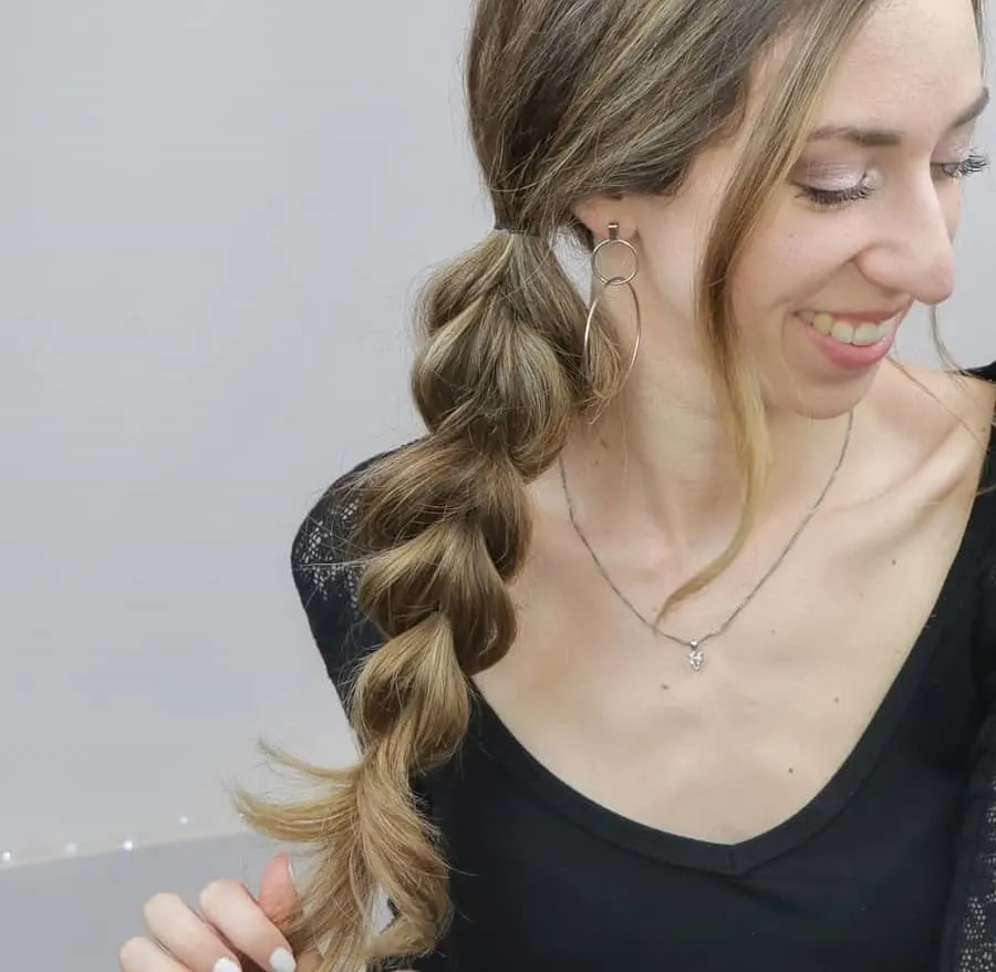 side pull through braid