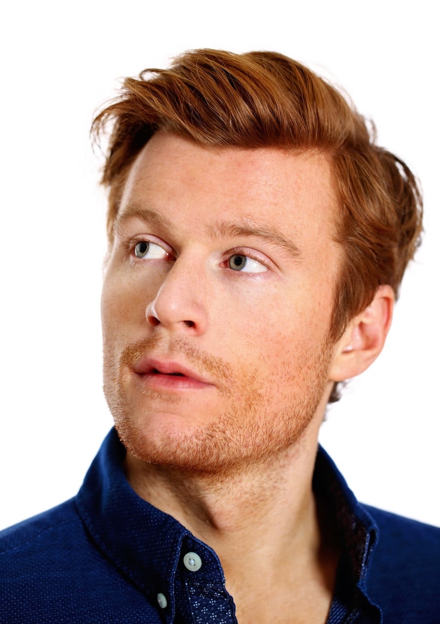 side swept hair for receding hairline