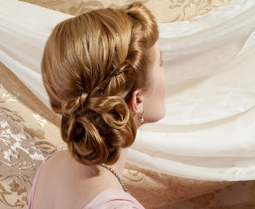 side updo for women over 50