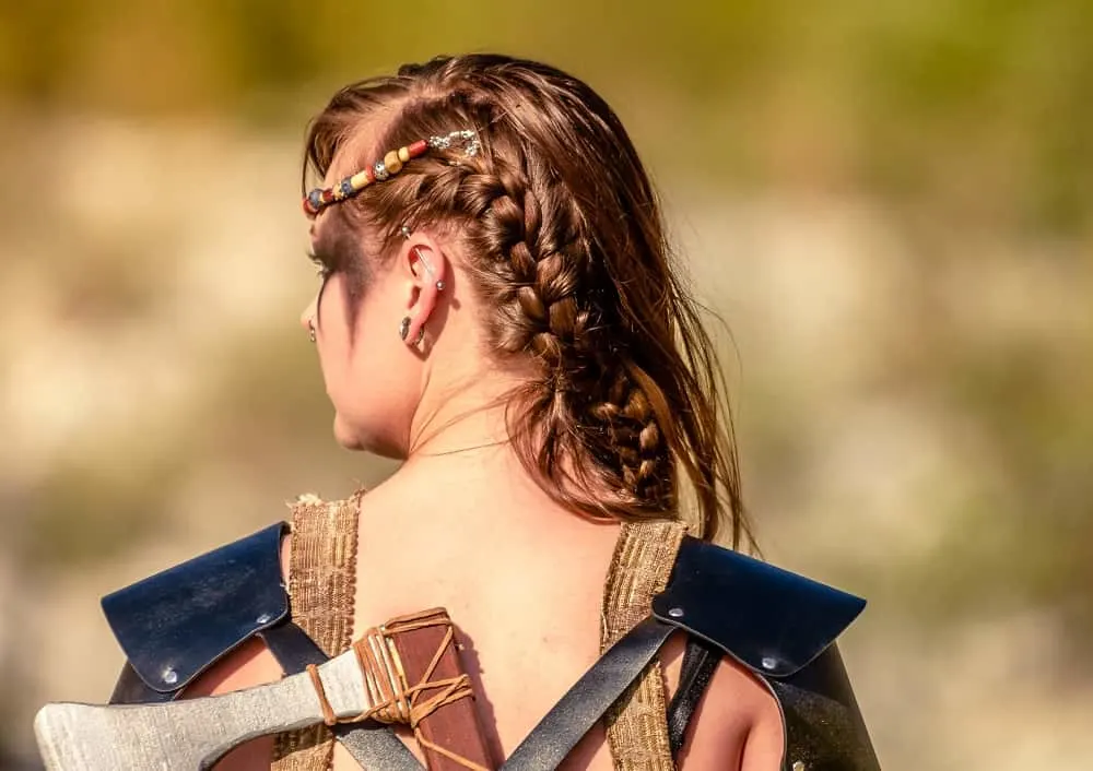 side viking braids for women