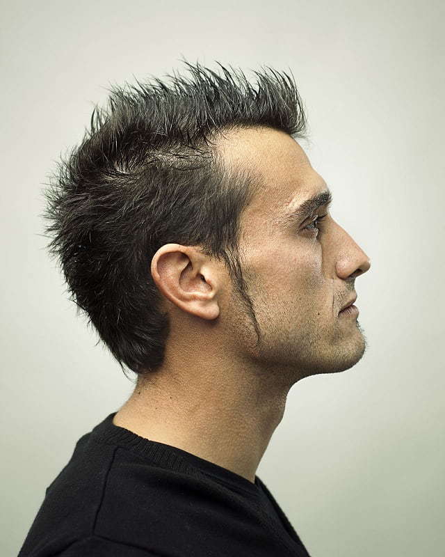 hairstyle with sideburn for men
