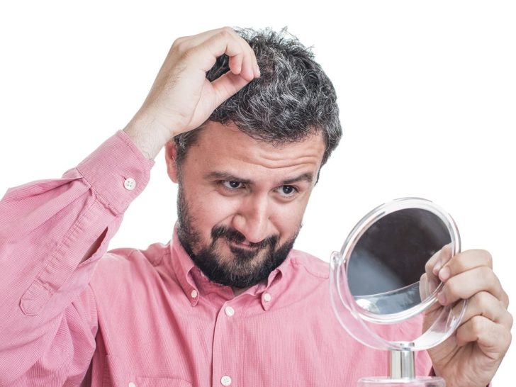 signs a man should stop dyeing hair - grey hair returns within two weeks